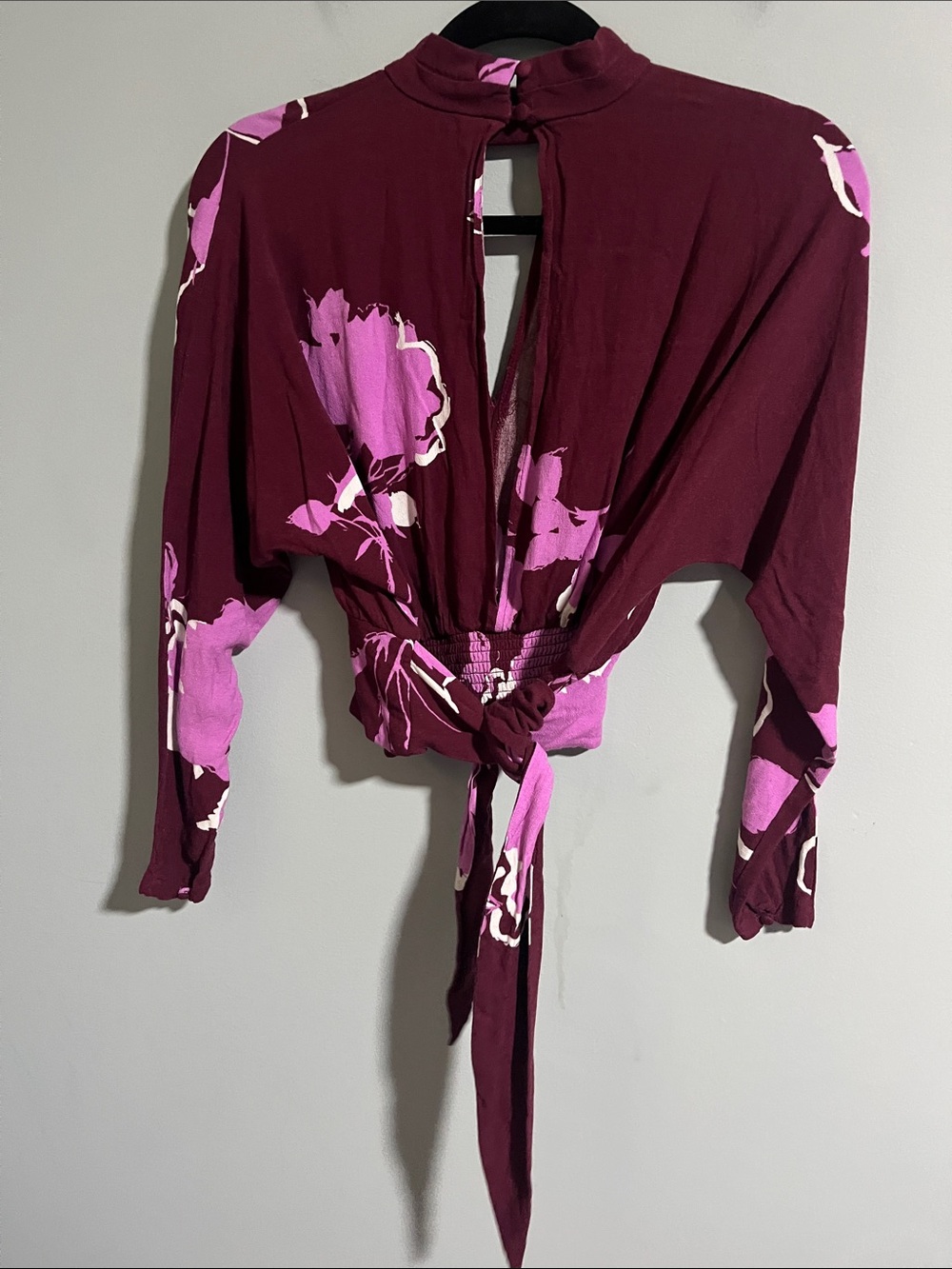 Free People Say You Love Me Keyhole Floral Blouse - Picture 3 of 5